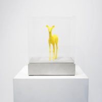 Bambi statue Yellow (small)