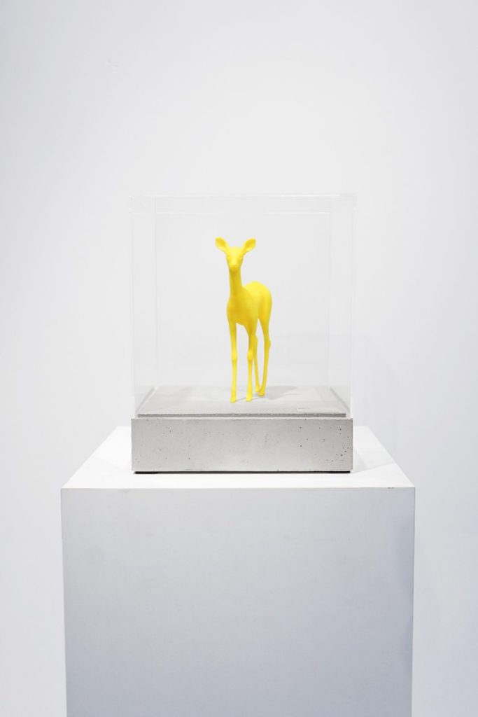 Bambi statue Yellow (small)
