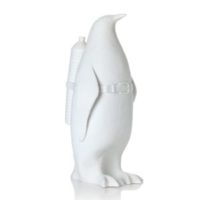 Cloned Penguin with waterbottle – White