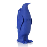 Cloned penguin with waterbottle – Blue