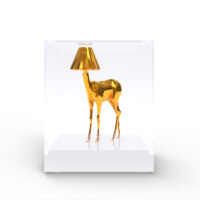 Bulb Bambi – sculpture gold