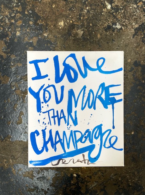 Valentine work – Love you more than champagne