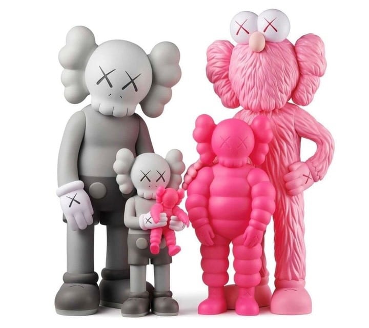 KAWS Family (Grey Pink)