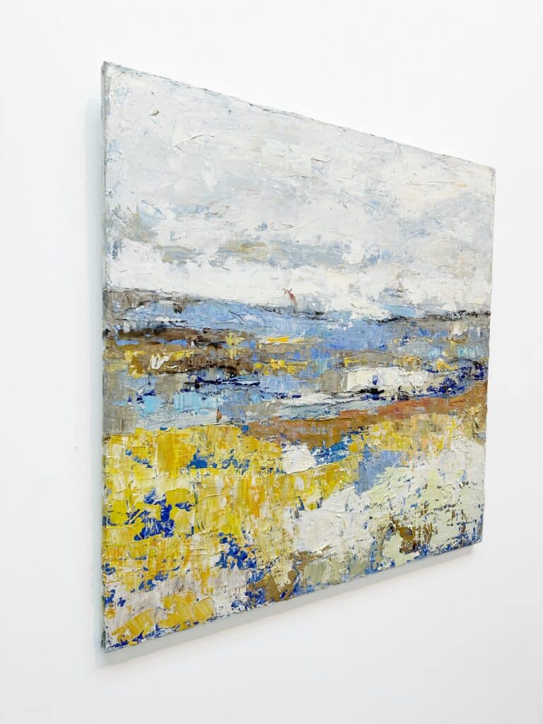 Yellow Flowers along a River - Yolanda Phillippens - De Kunsthuizen (4) Yellow Flowers along a River