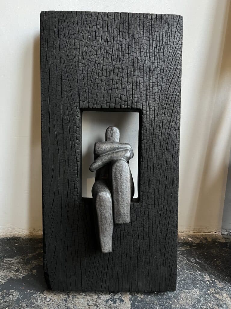 Giuseppe Lamers - Overpeinzing in zwart hout - de Kunsthuizen Overpeinzing in zwart hout