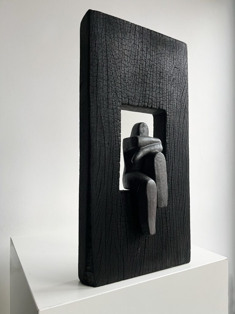 Giuseppe Lamers - Overpeinzing in zwarthout - de Kunsthuizen Overpeinzing in zwart hout