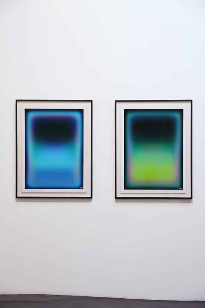 Nick Thomm Aether-Green and Blue - Limited print 2025 80x100cm Signed and numbered - de Kunsthuizen Aether – Green