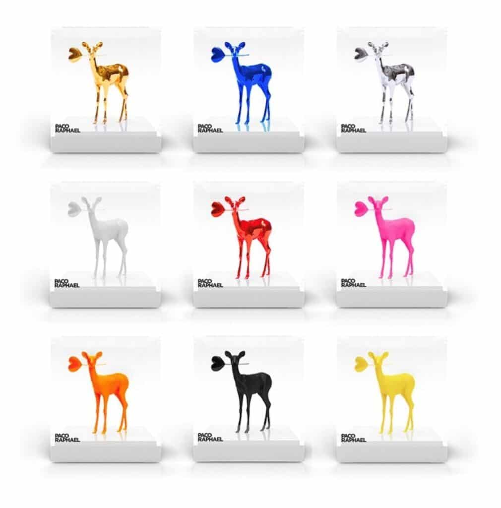 Mini Bambi Sculpture – Neon