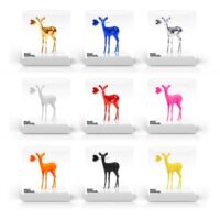 Mini Bambi Sculpture – Neon