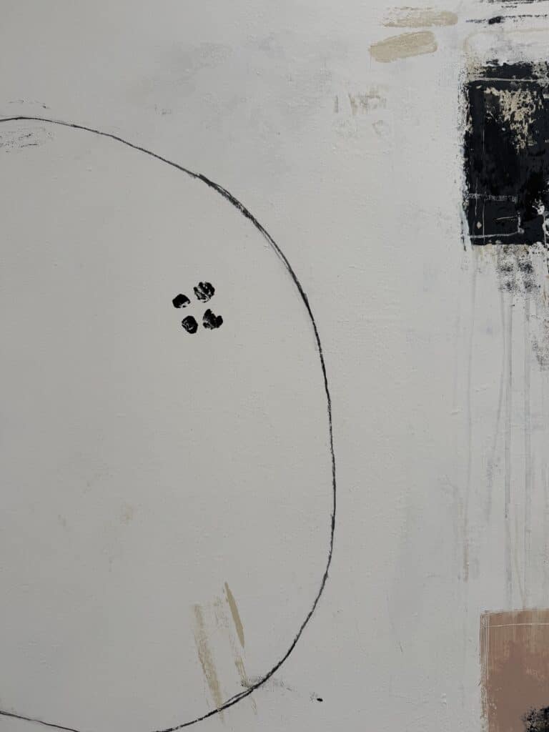 Karin Boggild - The Art of Being IV - 120x150 cm 2026 €4400 detail The Art of Being IV