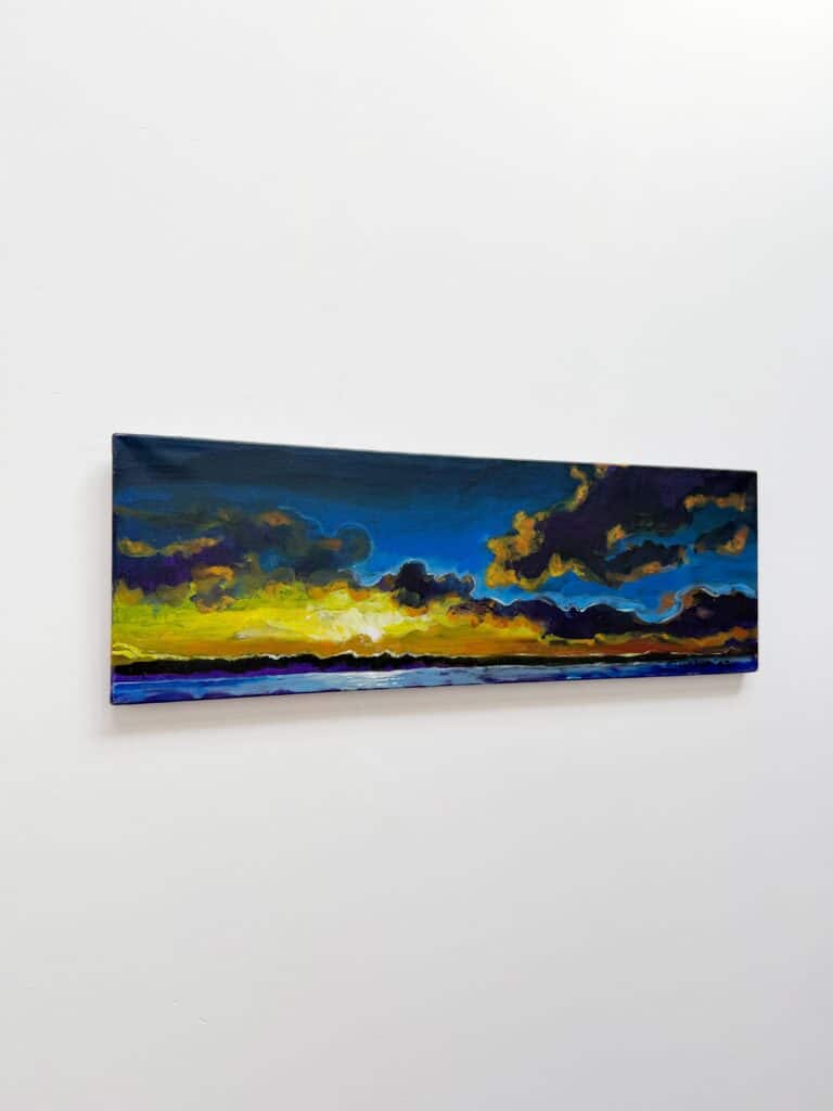 Ondergaande zon Lauwersoog II