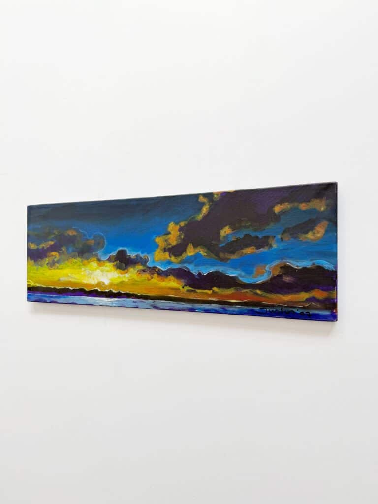 Ondergaande zon Lauwersoog II